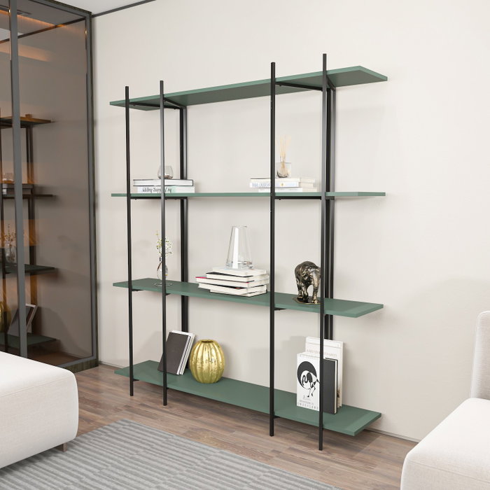 Hanah Home Estantería Moss Verde y Negro Hanah Home Estantería Moss Verde y Negro